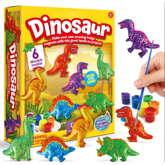 Set Manualidades Crea Moldea Y Pinta Dinosaurios 