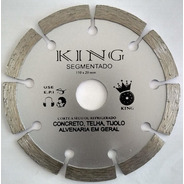 Disco Corte Diamantado Segmentado 110x20mm King