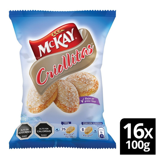 Galleta Nestlé® Mckay® Criollitas 100g Pack X16
