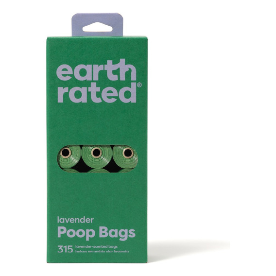 Bolsas Biodegradables Earth Rated Lavanda P/ Heces 21 Rollos
