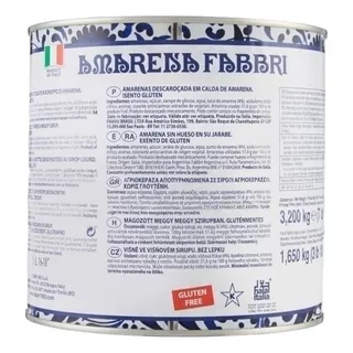  Amarena Fabbri Cereza Negra En Jarabe S/tallo Lata 3.2kg