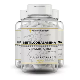 Vitamina B12 Metilcobalamina 1000 Mcg 360 Caps Linha Premium
