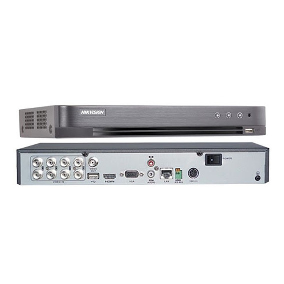 New Dvr 08ch Hikvision Full Hd 8 Audios Coax Ds7208hqhi-m1/s