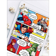Kit Imprimible Cumpleaños Superheroes Personalizado Avengers
