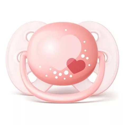 Philips Avent - Pack 2 Chupetes Ultra Soft Lisos 6-18 Meses Rosa, Chupetes  Silicona