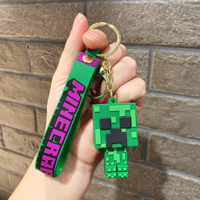 Minecraft Llavero Colgante Figura Juguete Decoración 2pcs