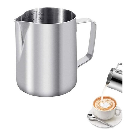 Leche Café Latte Nave Taza Jarra Para Espumar Cocina (20 Oz)