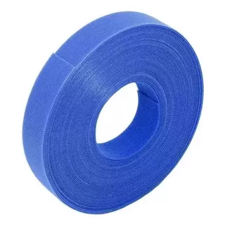 Rolo De Fita Velcro Qwik Tie Para Organização 19mm 3,6mt Az