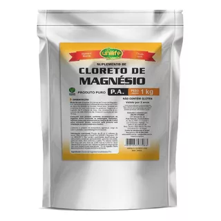 Cloreto De Magnésio P.a Em Pó 1kg - Unilife Vitamins Sabor Natural