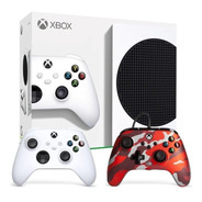 Xbox Series S 1 Controle S/fio +1 Controle C/fio Vermelho Ca