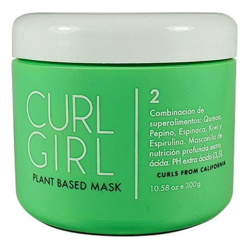 Curl Girl Mascarilla Plant Based Ph Extra Ácido Apto X300grs