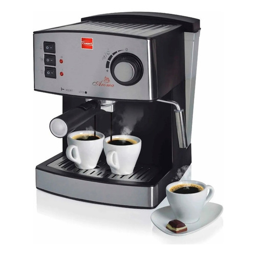 Cafetera Cuori Aroma CUO4090 automática negra y plateada expreso 230V