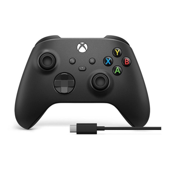 Control joystick inalámbrico Microsoft Xbox QAT-00001 Carbon Black carbon black