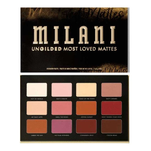 Paleta De Sombras Gilded Nude Milani Color De La Sombra Ungilded Most Loved Mate