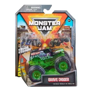 Monster Jam - Grave Digger Verde - 1:64 Metal Original