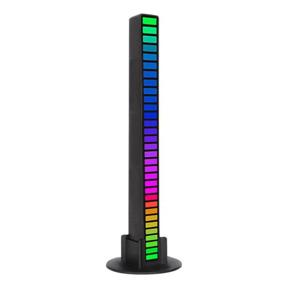 Torre De Luz Led Ritmica Rgb Gamer Pc Auto Recargable 32 Led