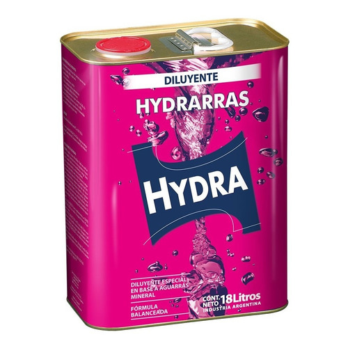Aguarras Hydrarras Diluyente Para Pintura Hydra 18 Lts 