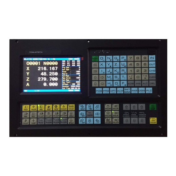 Controlador Hmi Fresadora Cnc 4 Ejes Pantalla De 8  Tomatech