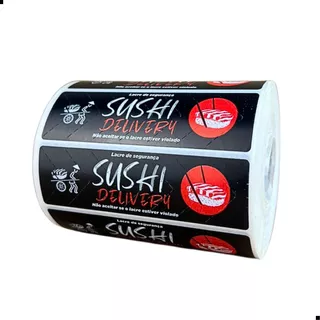 Lacre De Segurança Para Sushi Delivery  - 6 Milheiros