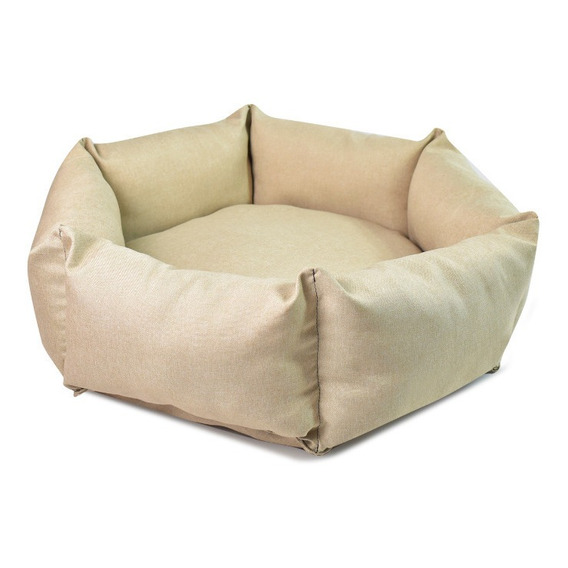 Cama Para Mascotas Cómoda Y Resistente Mediana Color Beige