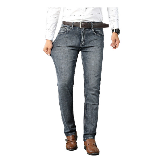 Pantalón Casual Mezclilla Slim Jeans Para Hombre