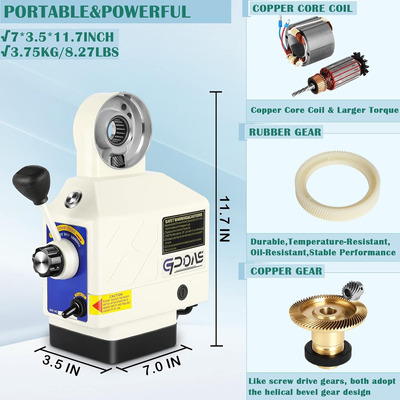 Al-460 Alimentación De Potencia Eje Z Para Fresadora Torque 