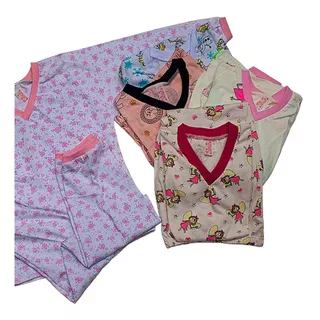 Kit 6 Pijama Infantil Roupa De Criança Menina Menino De Frio