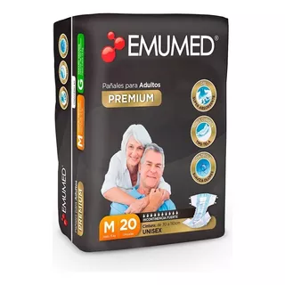 Pañales Para Adultos Emumed Premium Mediano X 20 u