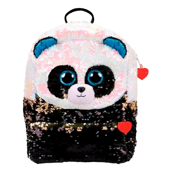 Mochila Ty Fashion Infantil Con Lentejuelas Oso Bamboo