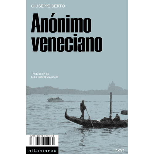 Anonimo Veneciano, De Berto, Giuseppe. Editorial Altamarea Ediciones, Tapa Blanda En Español