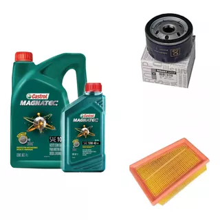 Kit Castrol Magnatec 10w40 + 2 Filtros Para Renault K4m 