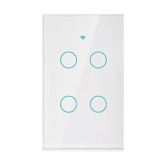 Switch Interruptor 4 Vias Táctil Wifi | Google Home Y Alexa