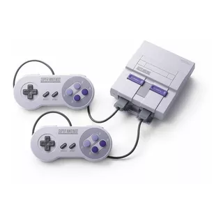 Nintendo Super Nes Classic Edition 512mb Standard Color  Gris Y Violeta