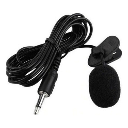 Microfono De Clip Estilo Lavalier 3.5 Pc Laptop Color Negro