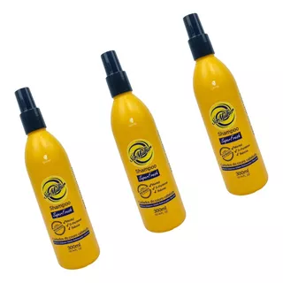 Kit 3 Shampoos Spray Limpeza Do Couro Cabeludo Após Tranças