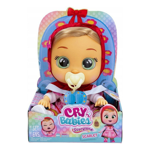 Muñeca Cry Babies Storyland Scarlet -bebes Llorones Con Pelo