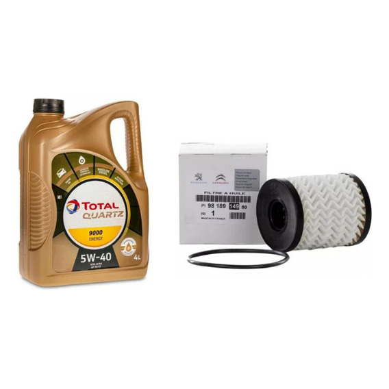 Kit Filtro De Aceite + Aceite 5w40 X4l Peugeot 308 Original