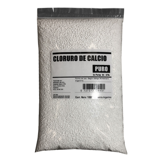 Cloruro De Calcio Perlas Anti Humedad Máxima Pureza! X 1kg!