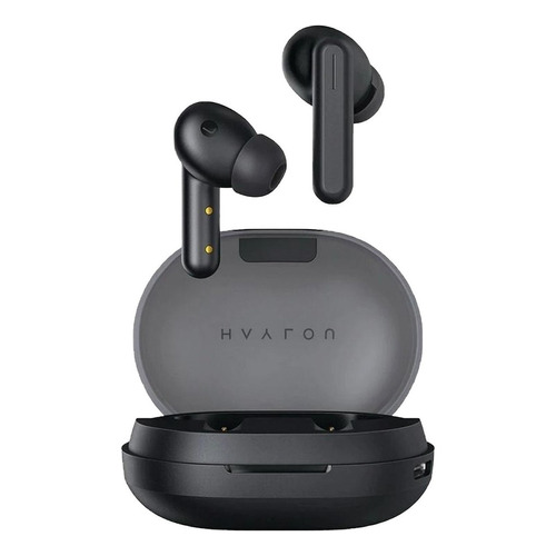 Audífonos in-ear gamer inalámbricos Haylou GT Series GT7 negro con luz LED