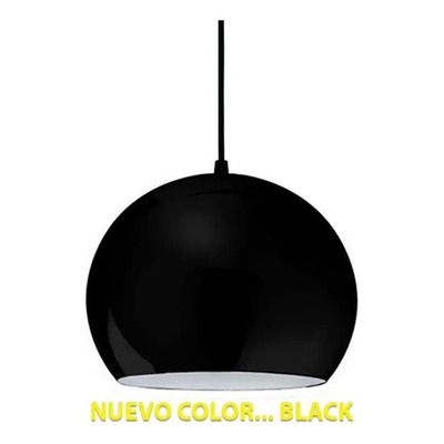 Lampara Colgante 3 Luces Bocha 22cm Negra Led Luz Desing