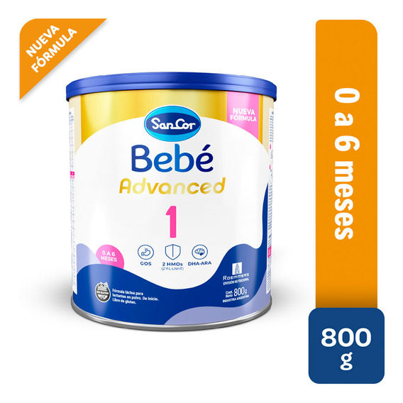 Sancor Bebe Advanced Formula Infantil Etapa 1 X 800gr