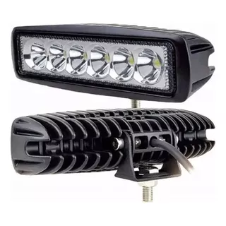 Faro Caminero Led Rectangular Auto Camion Camioneta 6 Leds