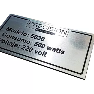 Placa Profesional Consultorio Acrílico Simil Metal Grabado