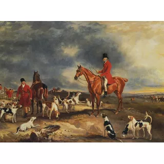 Caçadores Cães De Caça Inglaterra De Ferneley Em Tela 76x55