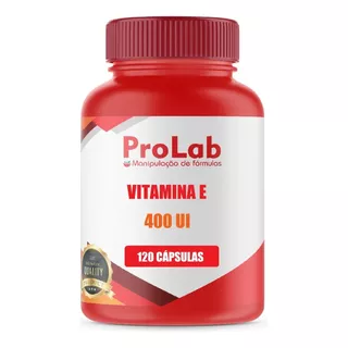 Vitamina E 400 Ui 120 Cápsulas - 100% Pura Com Laudo