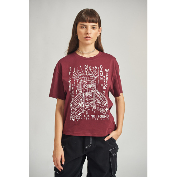 Remera Game World De Algodon Mujer 47 Street