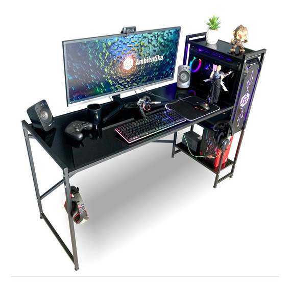 Desk-top Modelo J Escritorio Gamer / Home Office Ambientika