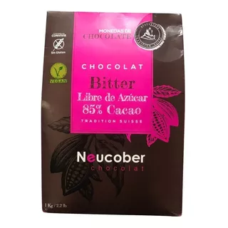 Chocolate Neucober Bitter 85% Cacao Sin Azúcar Sin Gluten