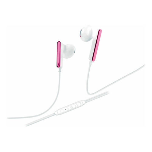 Auriculares In Ear Celular Compu Manos Libres Microfono Soul Color Blanco/Rosa