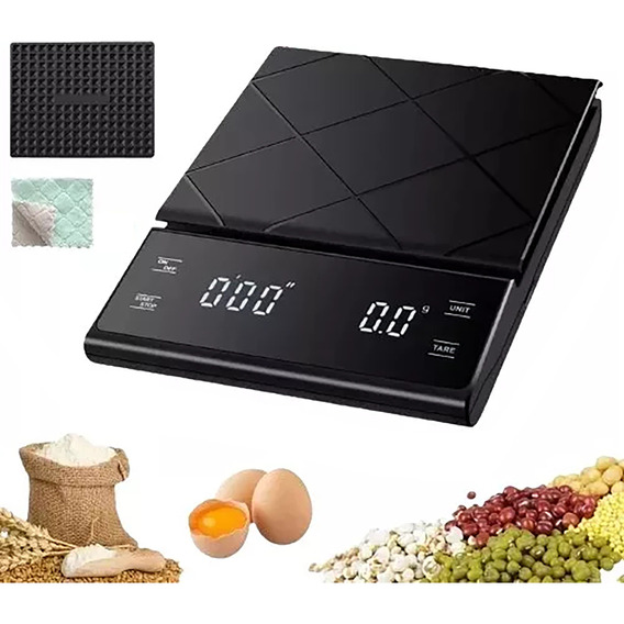 Báscula Digital De Cocina Con Función Temporizada 0.1g/5kg